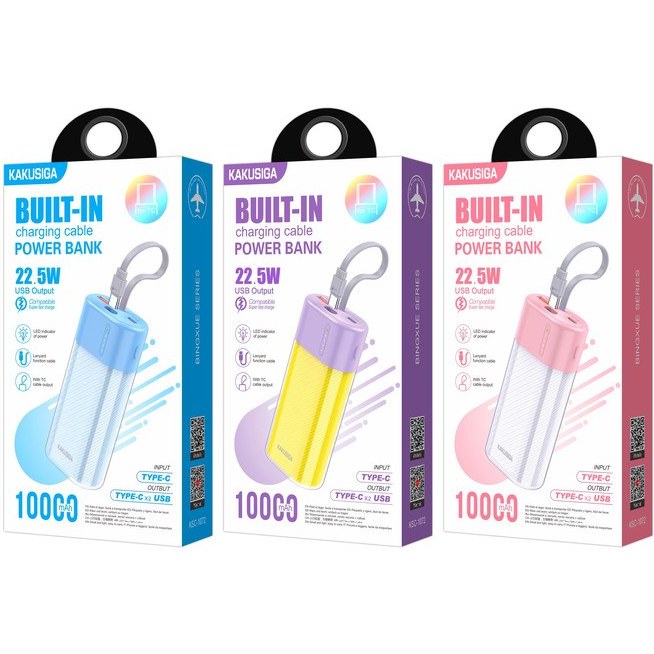 پاوربانک 10000mAh برند KAKUSIGA مدل KSC-1072
